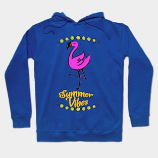 Summer Vibes Pink Flamingo Hoodie